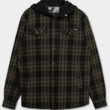 Pioneer-Padded Hoodie Flannel Shirt