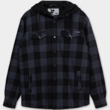 Pioneer-Padded Hoodie Flannel Shirt